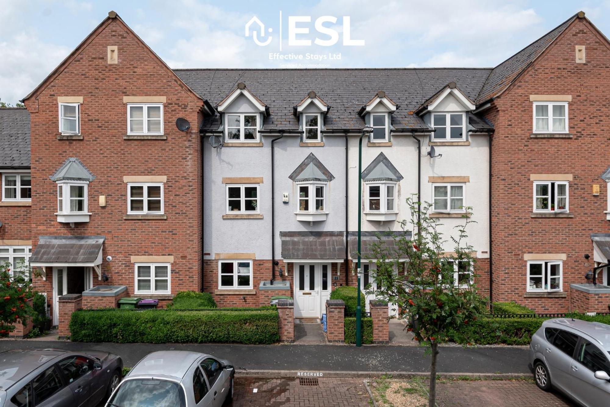 4 Bedroom Townhouse 10Mins Walk From Shrewsbury Town Centre With Parking Экстерьер фото